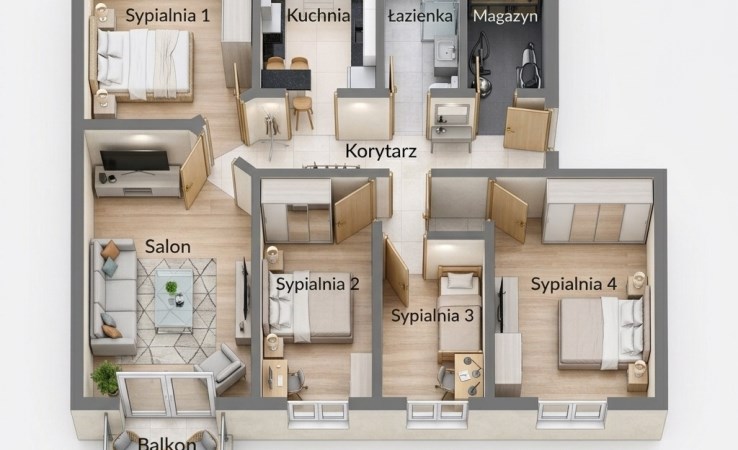 mieszkanie na sprzedaż - Bydgoszcz, Śródmieście